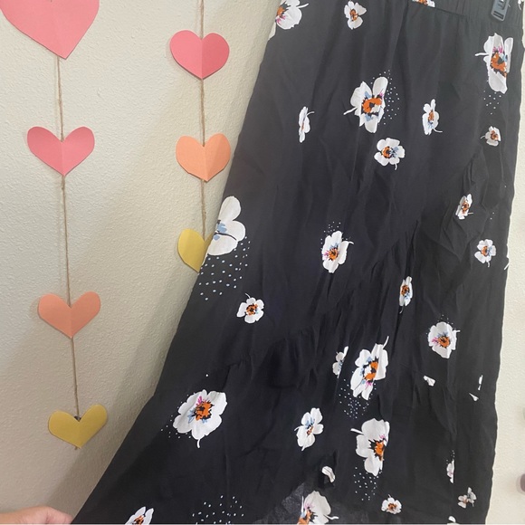 Floral midi high low dress. Size: small w48 - Picture 9 of 14